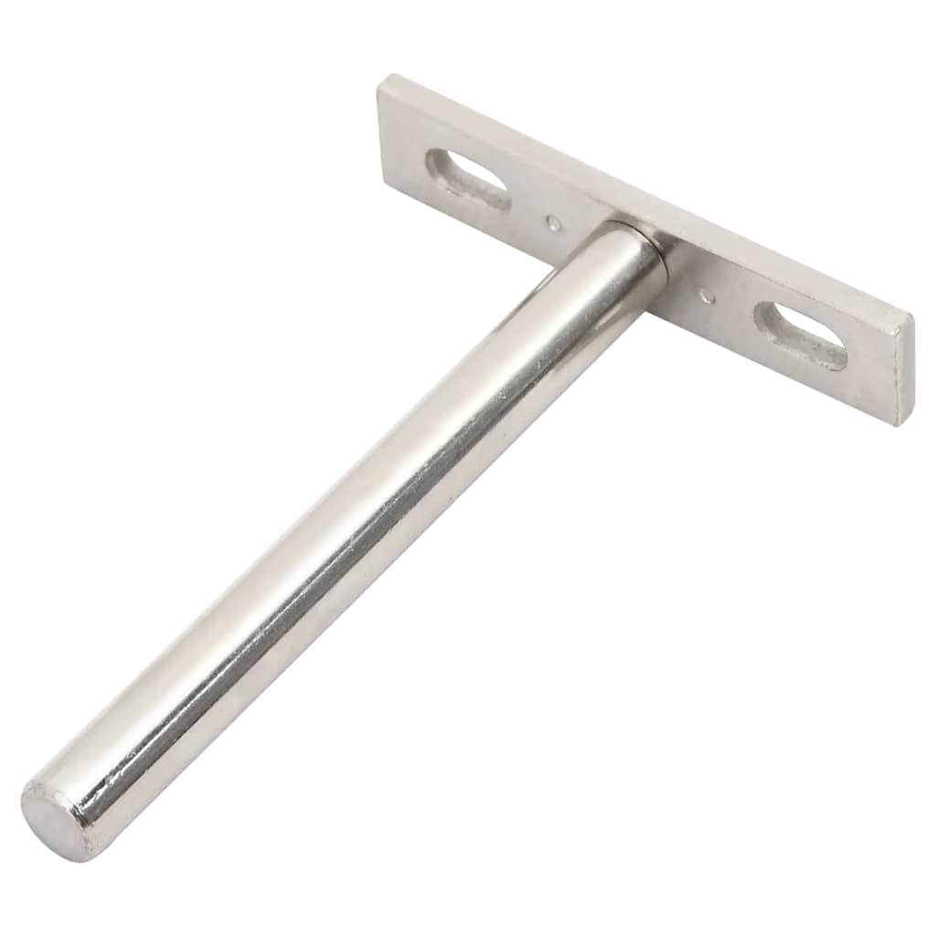Konsoler för flytande hyllplan 12st osynlig Ø10x100 mm kolstål