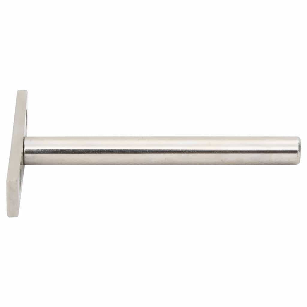 Konsoler för flytande hyllplan 12st osynlig Ø10x100 mm kolstål