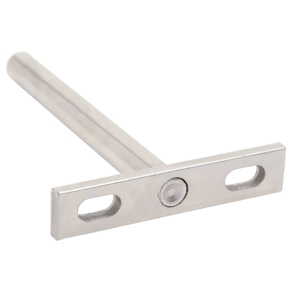 Konsoler för flytande hyllplan 12st osynlig Ø10x100 mm kolstål