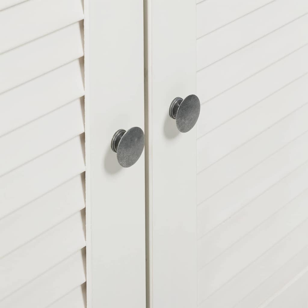 Diskbänksskåp VIGO Vit och antikvit 68 x 34 x 59 cm Massiv furu