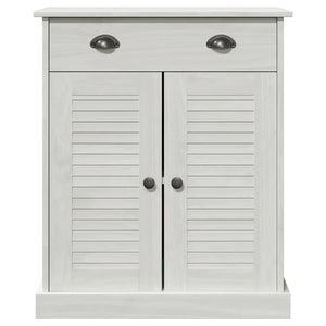 Badrumsskåp VIGO Vit och antikvit 68 x 34 x 80 cm Massiv furu