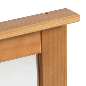 Spegel med spegel VIGO Honung brun 55,5 x 5 x 70 cm Massiv furu