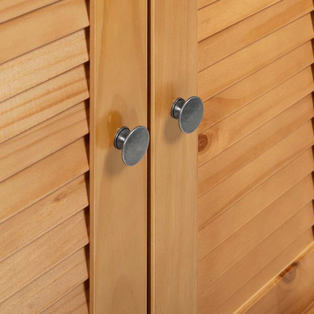 Toalett skåp med dörr VIGO Brun och honungsgul 60 x 27 x 161 cm