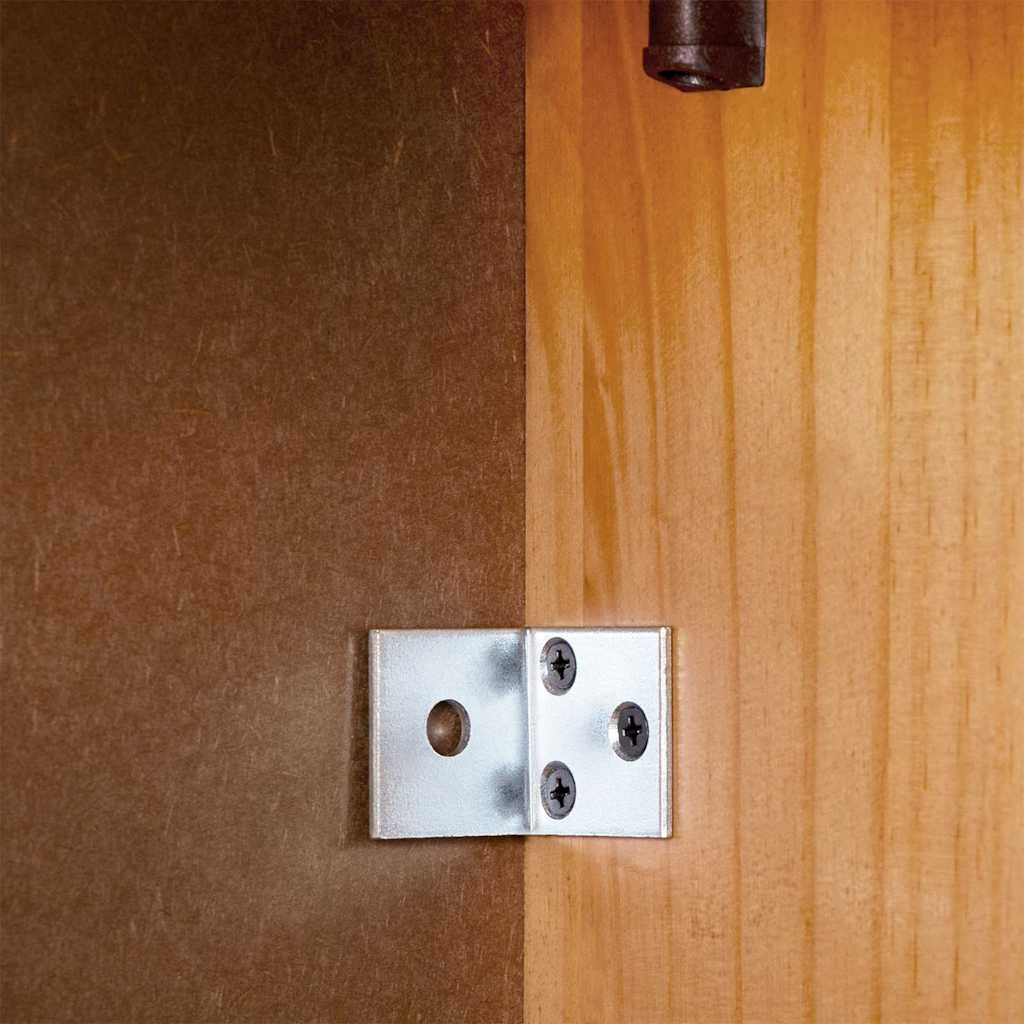 Toalett skåp med dörr VIGO Brun och honungsgul 60 x 27 x 161 cm