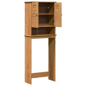 Toalett skåp med dörr VIGO Brun och honungsgul 60 x 27 x 161 cm