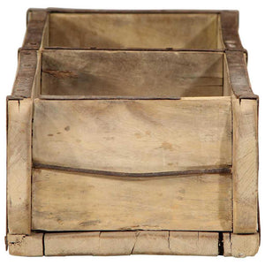 Bricka 4 pcs Brun 57 x 15 x 9 cm Solid återvunnen trä