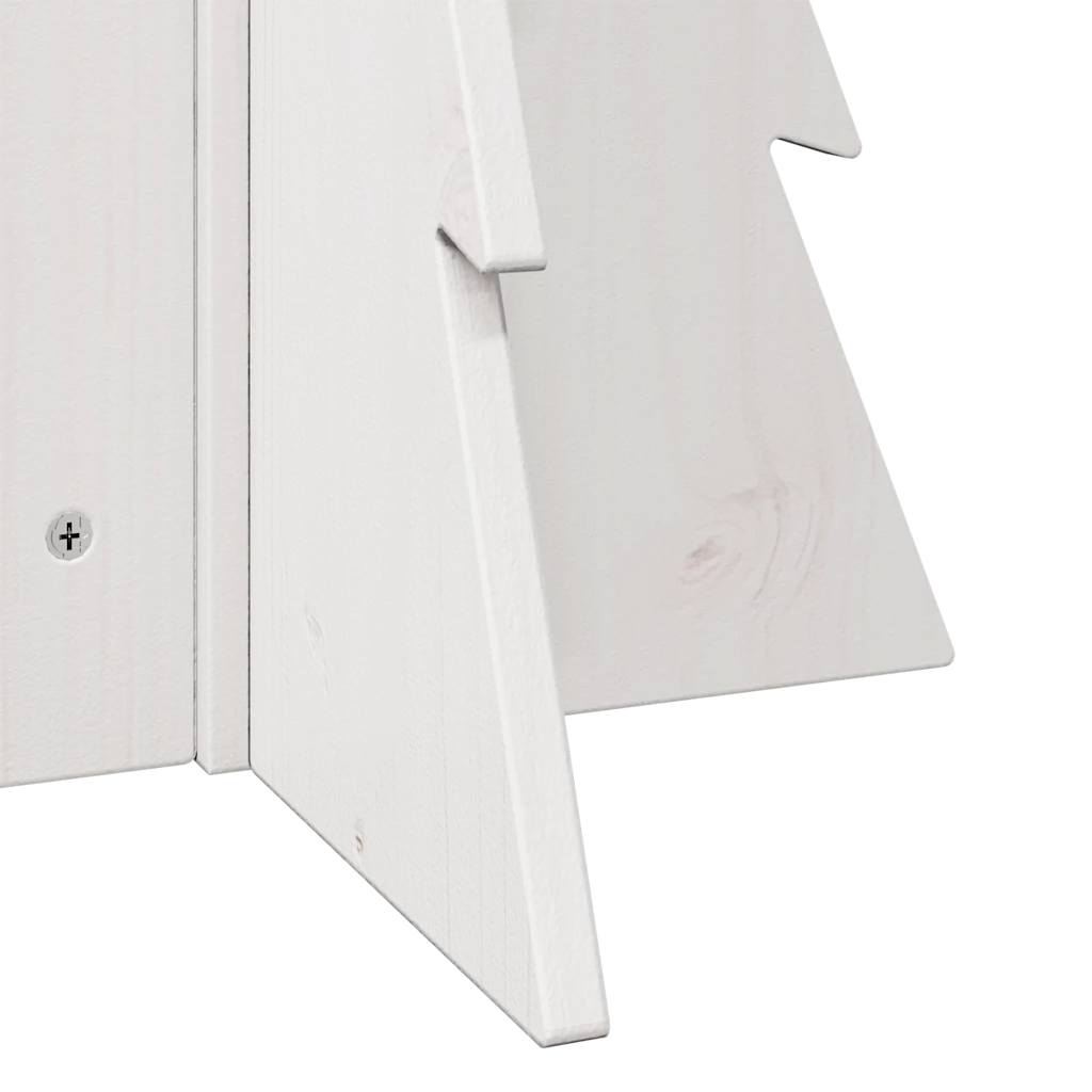 Julgran trä vit 69,5 cm massiv furu