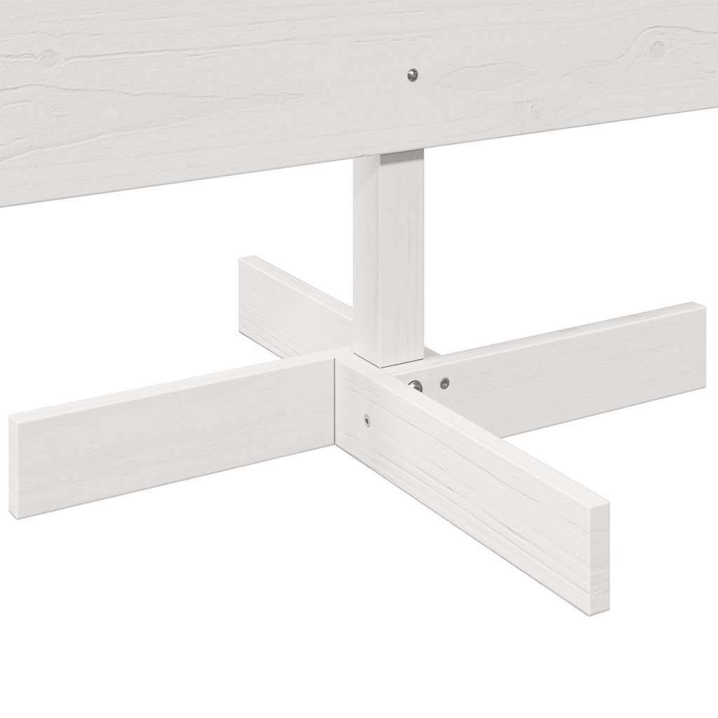 Julgran trä vit 180 cm massiv furu