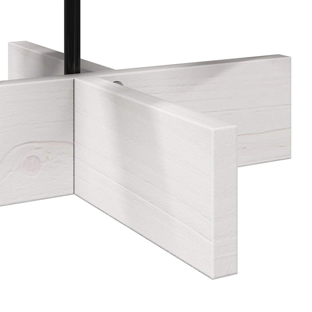 Julgran trä vit 80 cm massiv furu