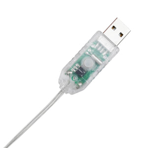 Julbelysning 3 pcs Varmvit 105 cm tyg