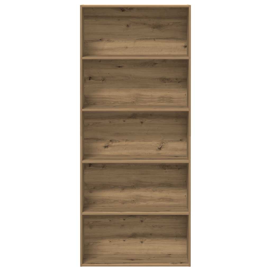 Bokhylla ek 80x30x189 cm konstruerat trä