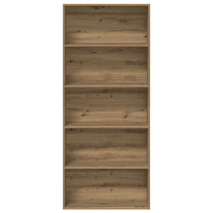 Bokhylla ek 80x30x189 cm konstruerat trä