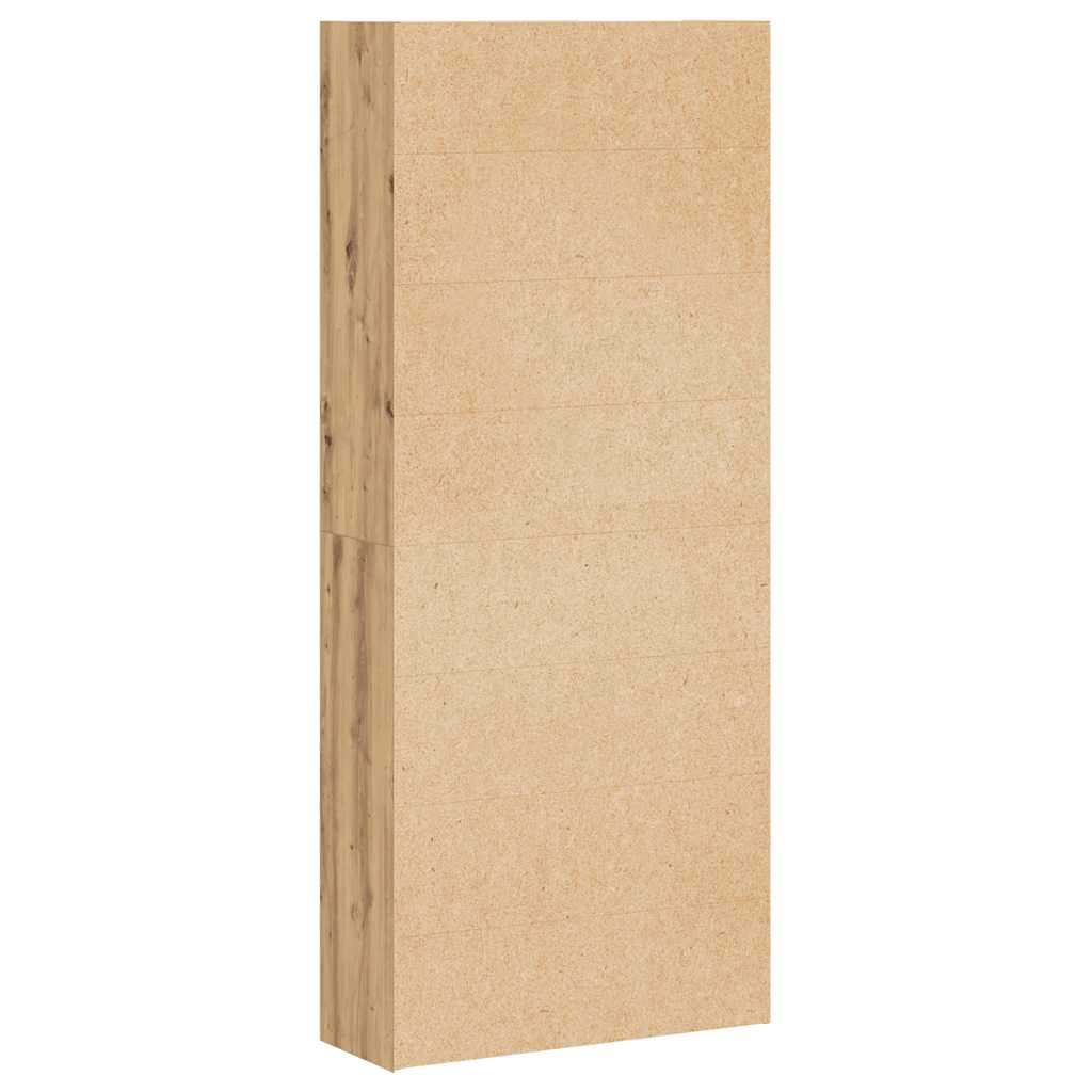 Bokhylla ek 80x30x189 cm konstruerat trä