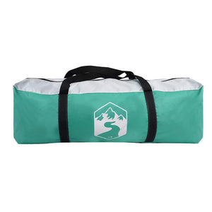 Pooltält med avtagbara gylf- och nätväggar havsgrönt 618x532 cm