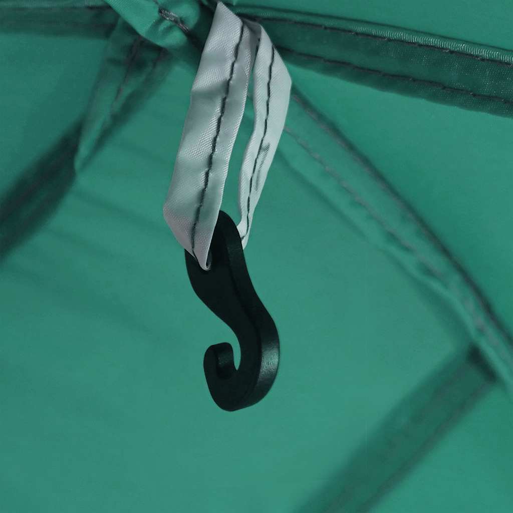 Pooltält med avtagbara gylf- och nätväggar havsgrönt 670x590 cm