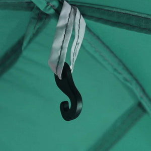 Pooltält med avtagbara gylf- och nätväggar havsgrönt 670x590 cm