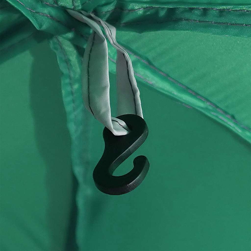 Pooltält med avtagbara gylf- och nätväggar havsgrönt 612x612 cm