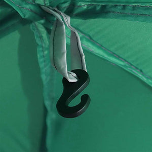 Pooltält med avtagbara gylf- och nätväggar havsgrönt 612x612 cm