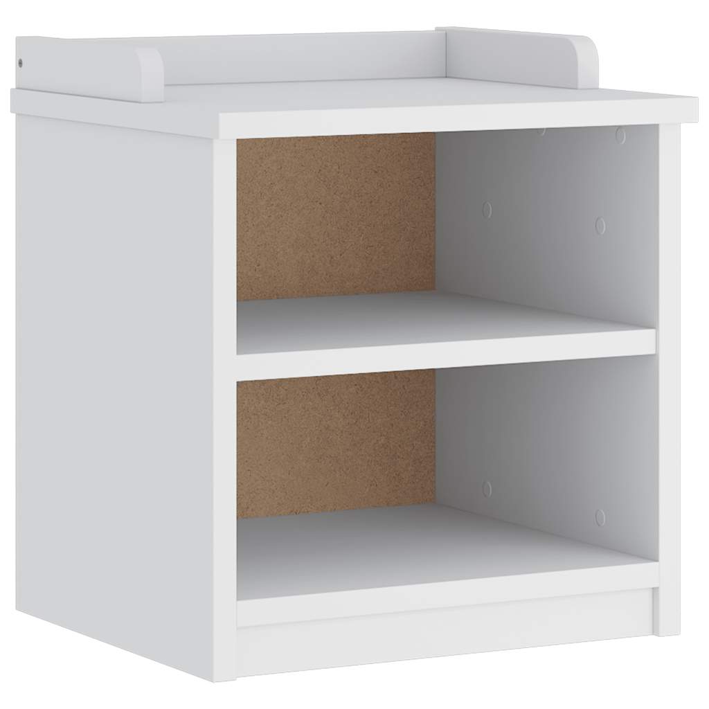 Hallbänk SANDNES vit 45x40x50 cm massiv trä furu