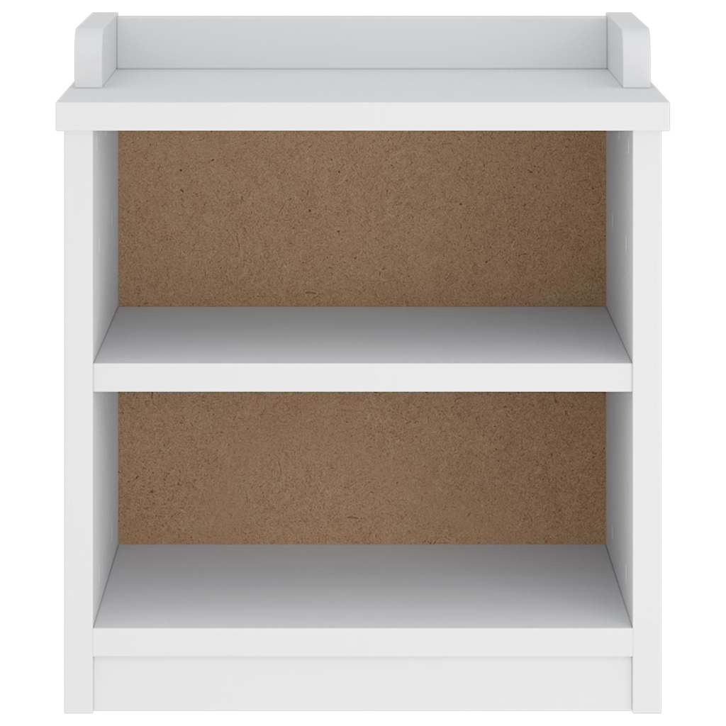 Hallbänk SANDNES vit 45x40x50 cm massiv trä furu