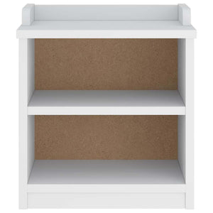 Hallbänk SANDNES vit 45x40x50 cm massiv trä furu