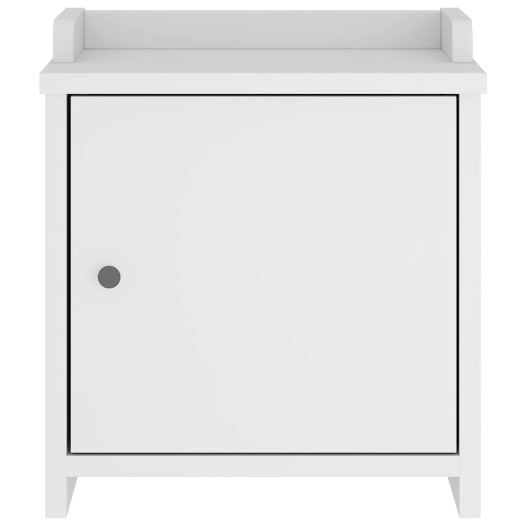 Hallbänk SANDNES vit 45x40x50 cm massiv trä furu