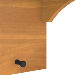 Vägghängd klädhängare "SANDNES" 87x30x42 cm massivt trä furu