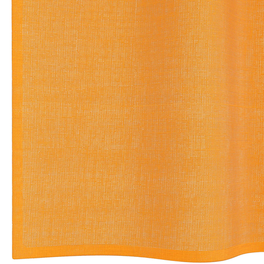 Voile gardiner med genomföringar 2 st orange 140x260 cm