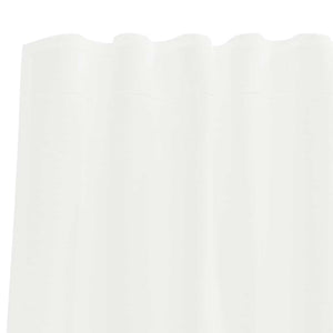 Voile gardiner med öglor 2 st vit 140x225 cm