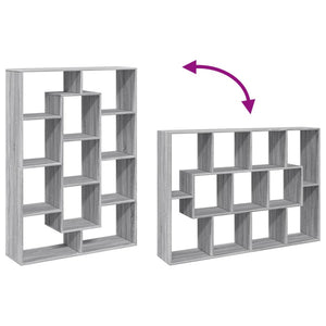 Bokhylla grå sonoma 102x29x143 cm konstruerat trä