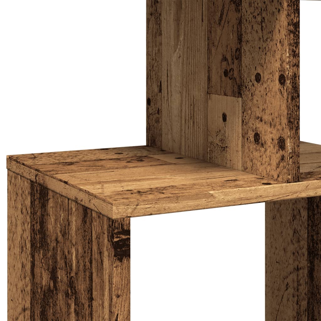 Bokhylla gammalt trä 92x29x188 cm konstruerat trä