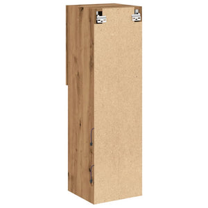 Tv-bänk med LED-belysning artisian ek 30,5x30x102 cm