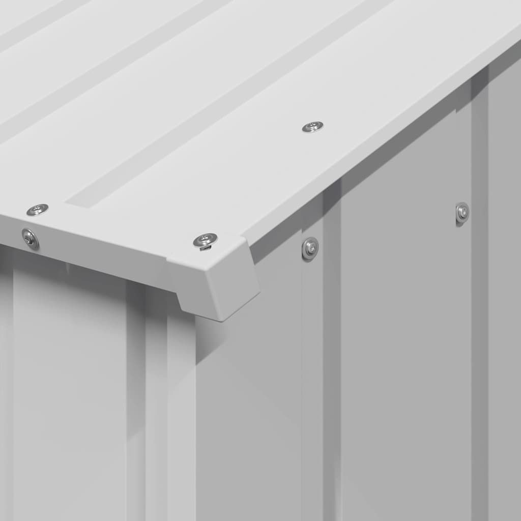 Hundkoja med tak 114x202x101 cm galvaniserat stål