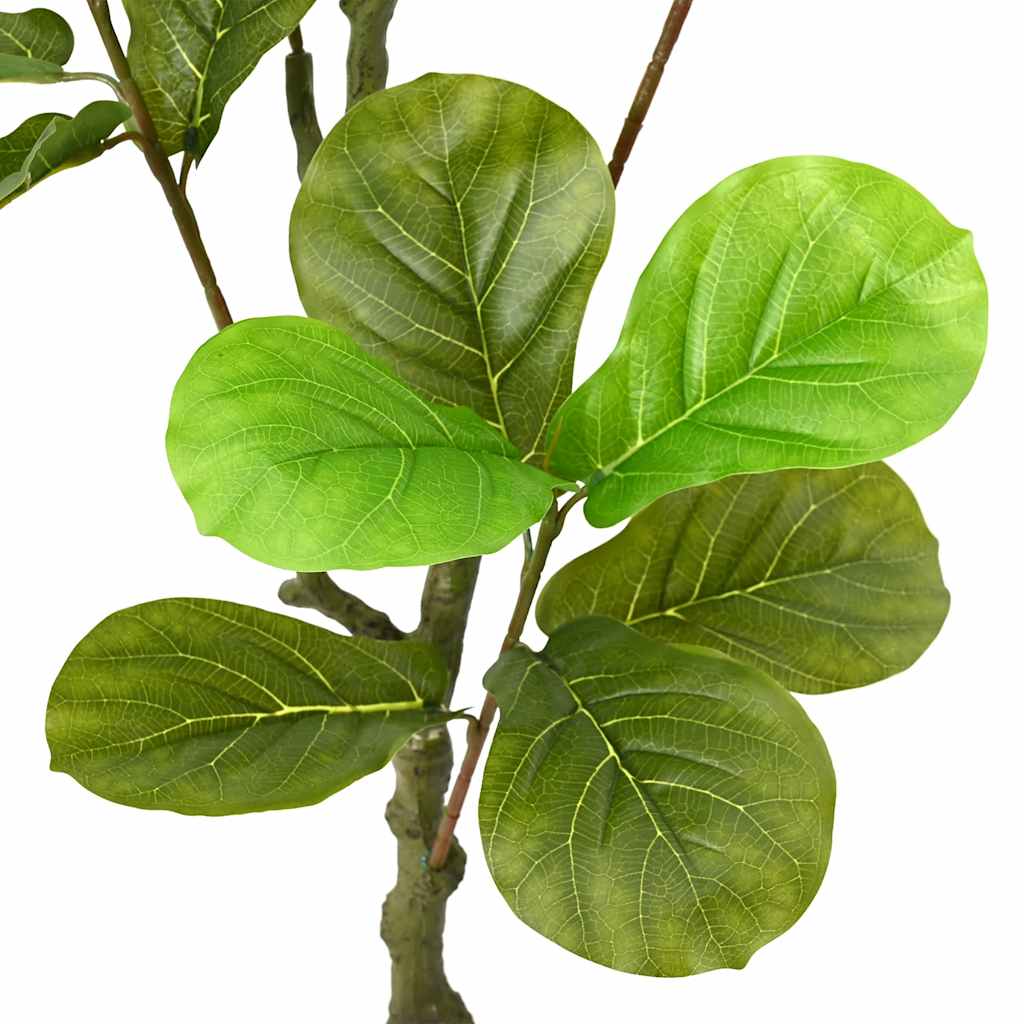 Konstgjort fikusträd 30 blad 125 cm grönt