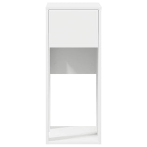 Datorstativ med låda vit 30x44x74 cm