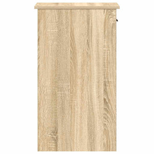 Datorstativ med låda sonoma-ek 35x45x77 cm