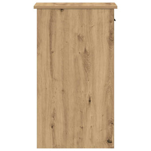 Datorstativ med låda ek 35x45x77 cm