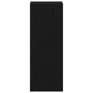 Bokhylla stapelbar svart ek 30x30x80 cm konstruerat trä