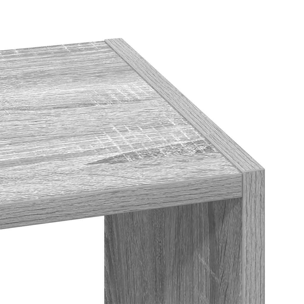 Bokhylla stapelbar grå sonoma 30x30x80 cm konstruerat trä