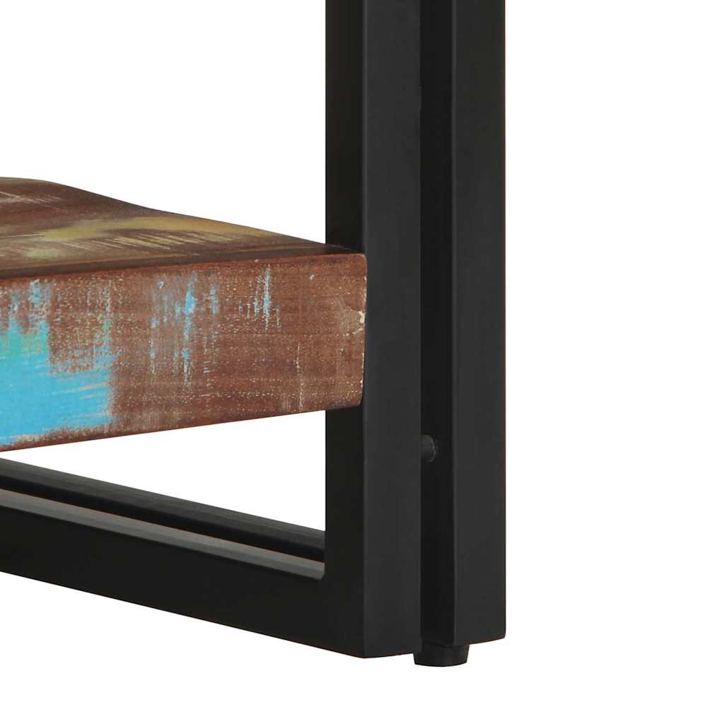 Soffbord flerfärgat 70x50x38 cm massivt trä återvunnet