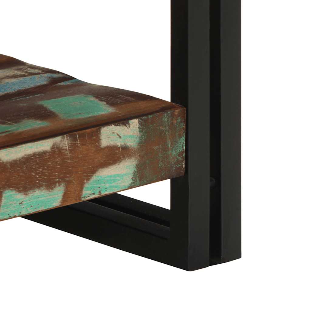 Soffbord flerfärgat 50x50x38 cm massivt trä återvunnet