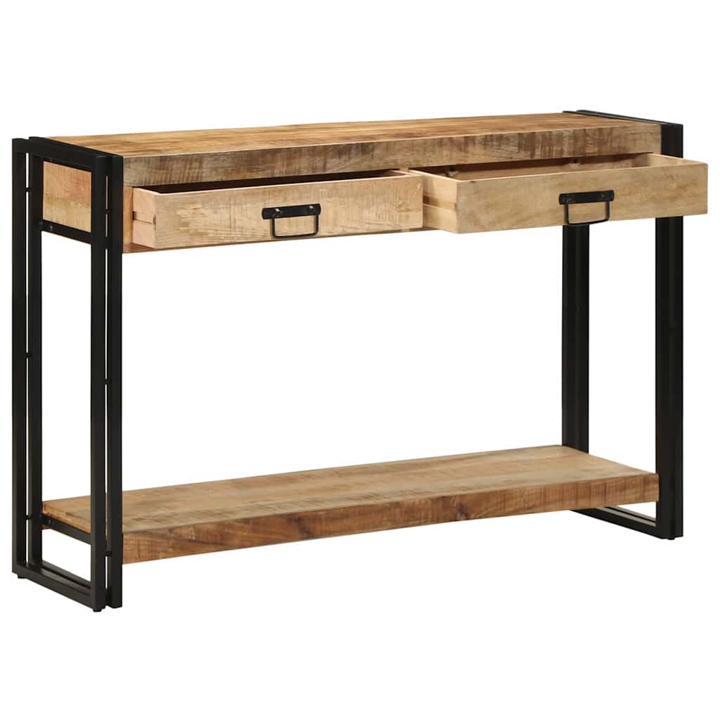 Konsolbord med låda Brun 120 x 33 x 75 cm Massivt mangoträ