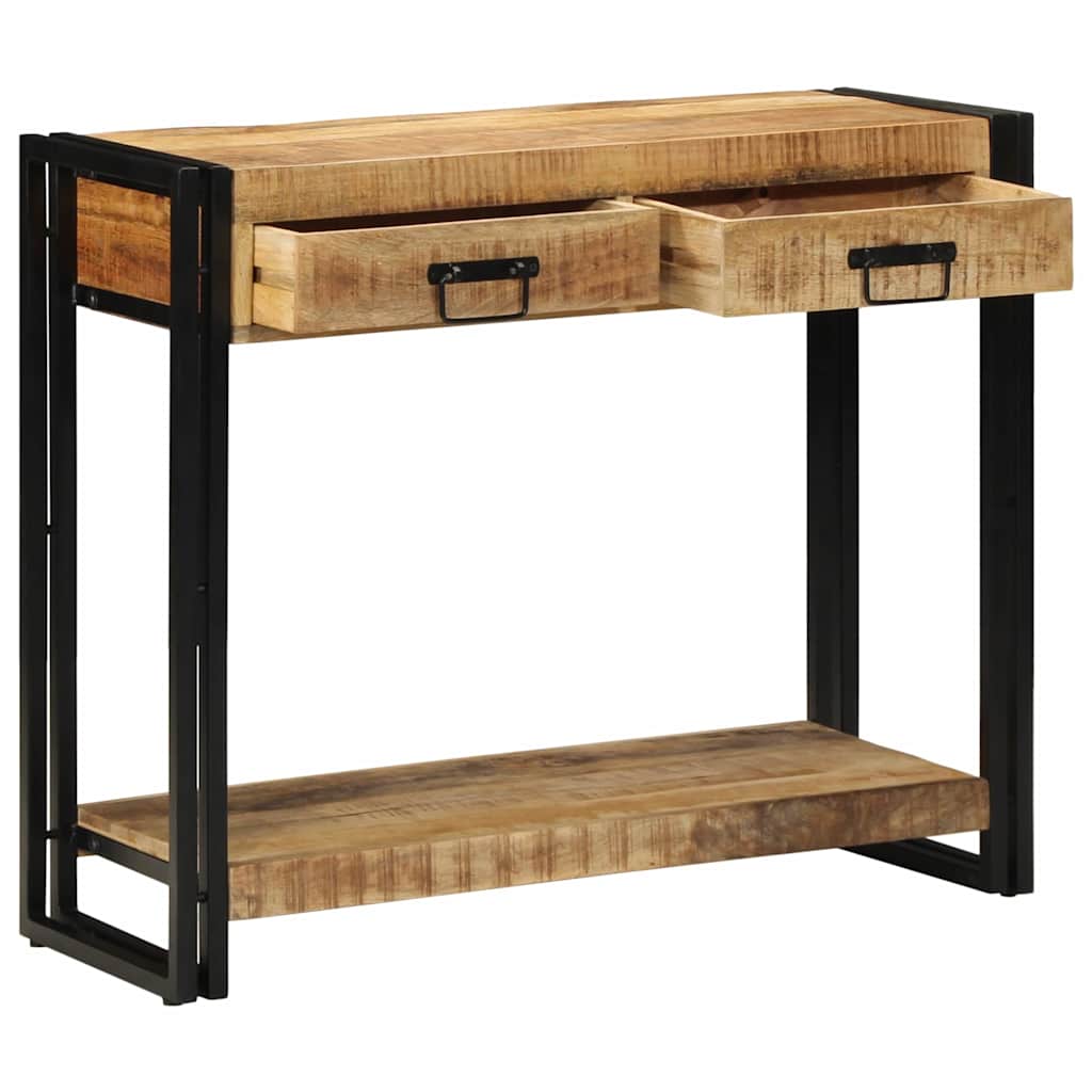 Konsolbord med låda Brun 90 x 33 x 75 cm Massivt mangoträ