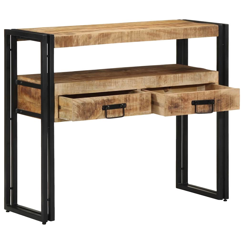 Konsolbord med låda Brun 90 x 33 x 75 cm Massivt mangoträ