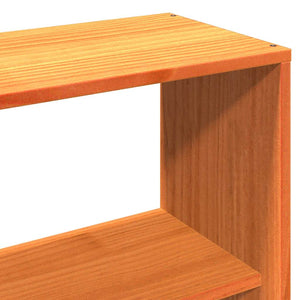 Sängram utan madrass vaxbrun 160x200 cm massiv furu