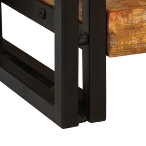 Konsolbord 2 pcs Brun 161 x 33 x 75 cm Massivt mangoträ