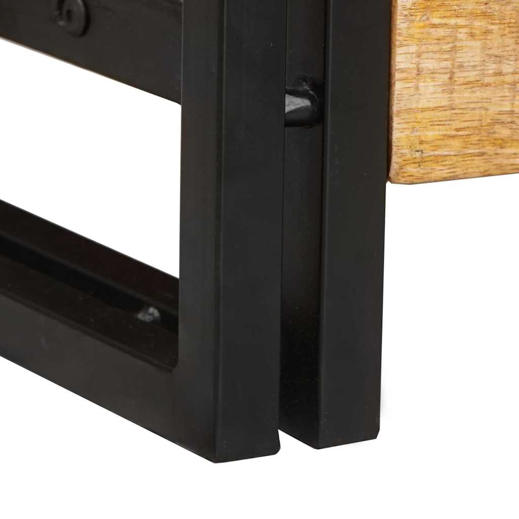 Konsolbord 2 pcs Brun 200 x 33 x 75 cm Massivt mangoträ