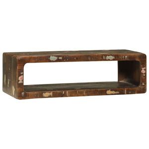 TV-skåp Flerfärgsdesign 80 x 30 x 25 cm Massivt återvunnet trä