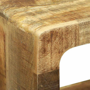 TV-skåp med förvaring med hylla 3 pcs Brun Massivt Mangoträ