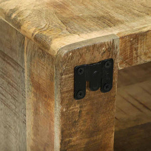 TV-skåp med förvaring med hylla 3 pcs Brun Massivt Mangoträ